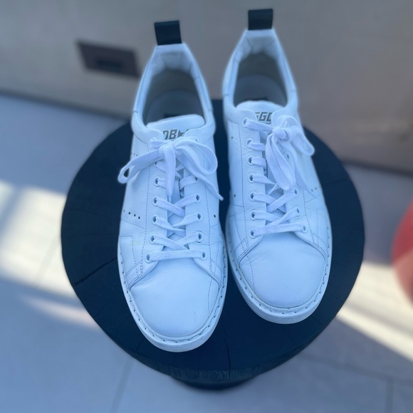 golden goose starter sneakers in all white leather - Picture 11 of 16